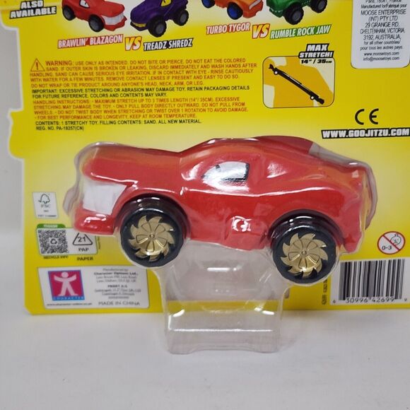 Goo Jit Zu Squishable Car Burnout Blazagon Toy Vehicle Ride Red Collectors Item - Picture 7 of 9